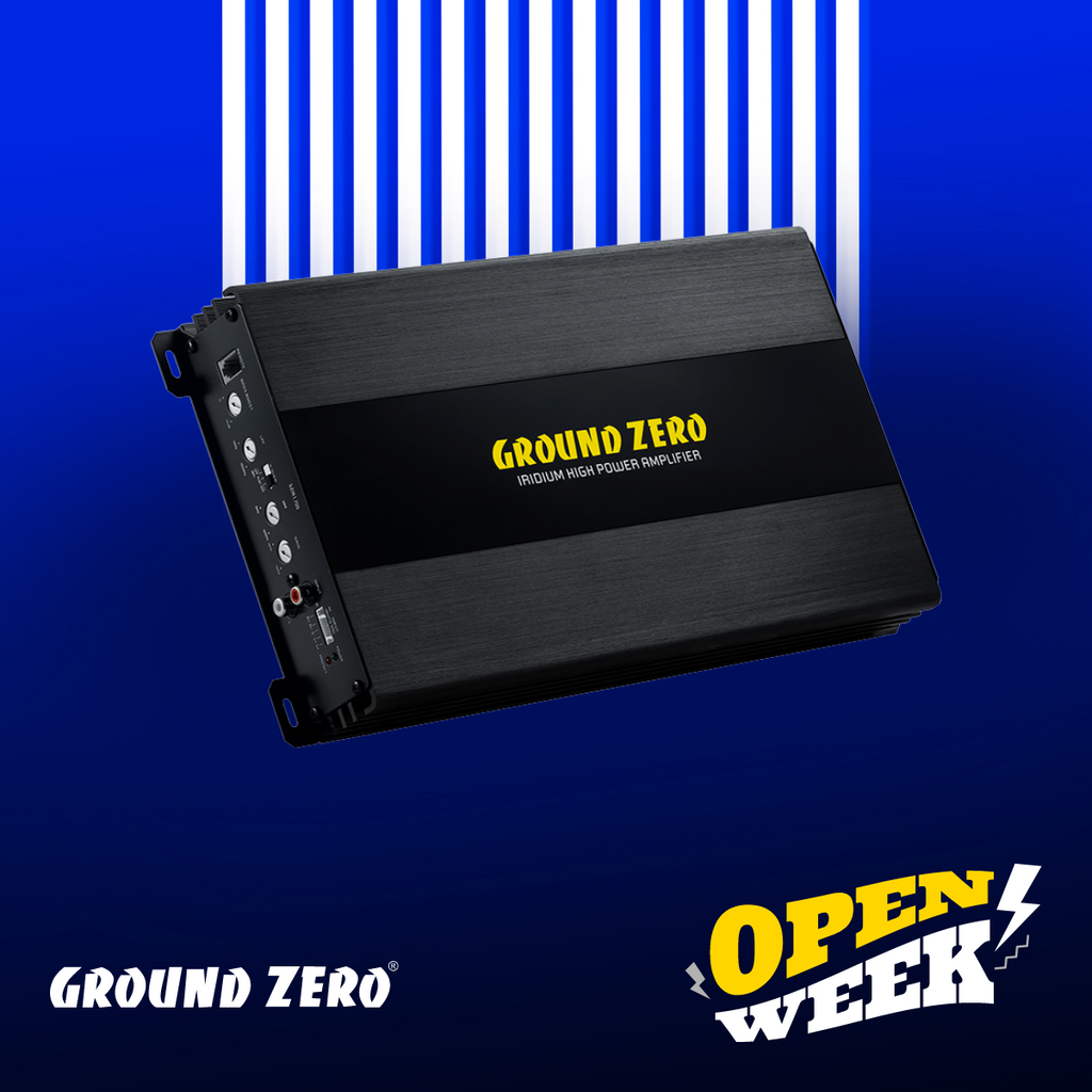 Amplificador Ground Zero plug & Play 4 x 70w 4 canales