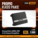 Ground Zero - RADIOACTIVE 2-Channel Amplifier Class AB 2x285W RMS (Ref: GZRA 2HD)