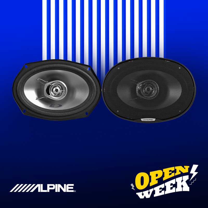 Alpine E-Series 6"x 9" 2-way Coaxial Speakers 16cm (ref: SXE-6925S)