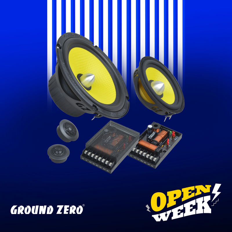 Ground Zero -TITANIUM 3 Way Component Active Speakers 120W RMS (Ref: GZTC 165.3 ACT)