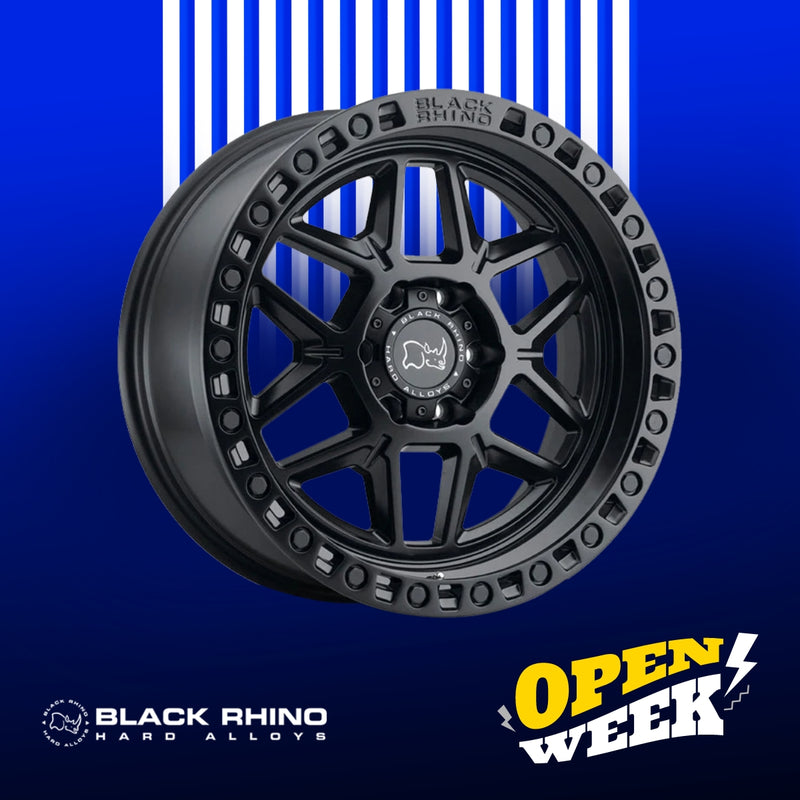 BLACK RHINO Wheels - 20'' KELSO Matte Black w/ Black Bolts (6x139.7)