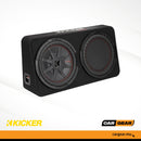 Kicker Subwoofer Slim CompRT Loaded Enclosure 8'' (ref: 43TCWRT84)