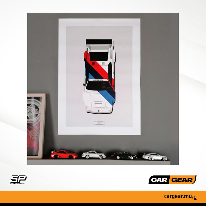 BMW M1 PROCAR - Niki Lauda tribute (SP Art Series Poster)