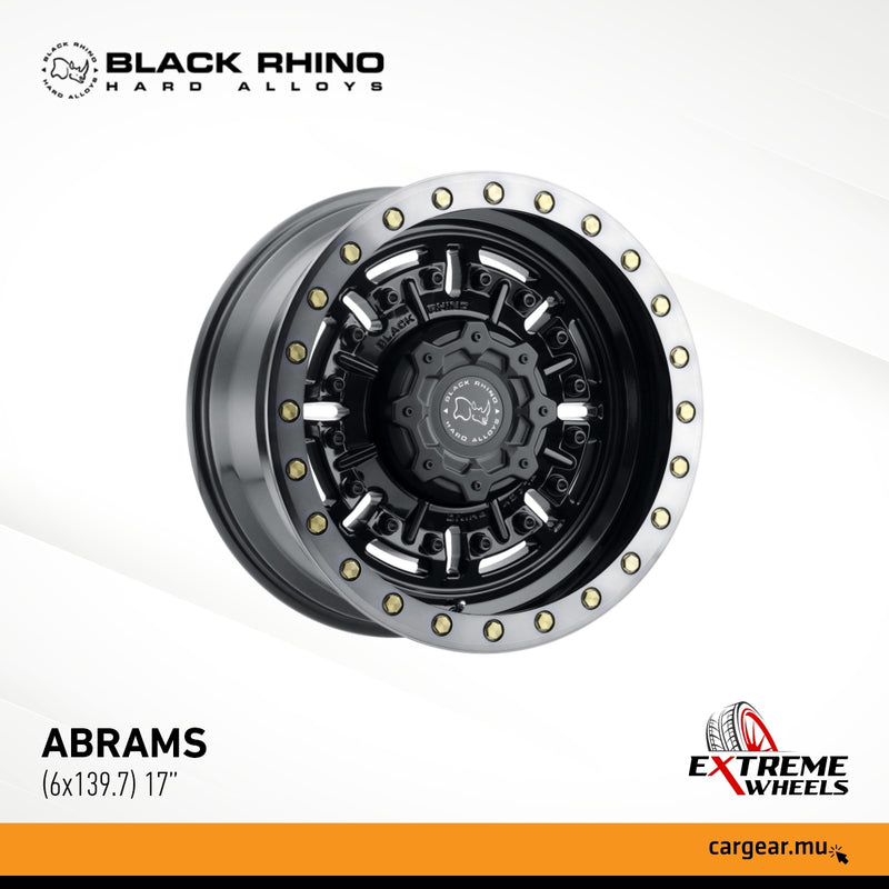 BLACK RHINO Wheels - 17'' ABRAMS Gloss Gunblack w/ Machined Dark Tint (5x127)