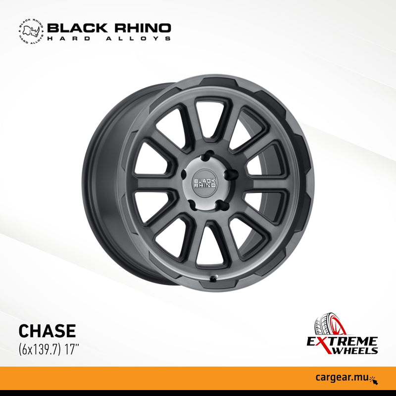 BLACK RHINO Wheels - 17'' CHASE Brushed Gunmetal (6x139.7)