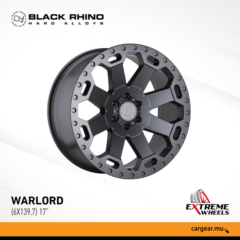 BLACK RHINO Wheels - 17'' WARLORD Matte Gunmetal (6x139.7)