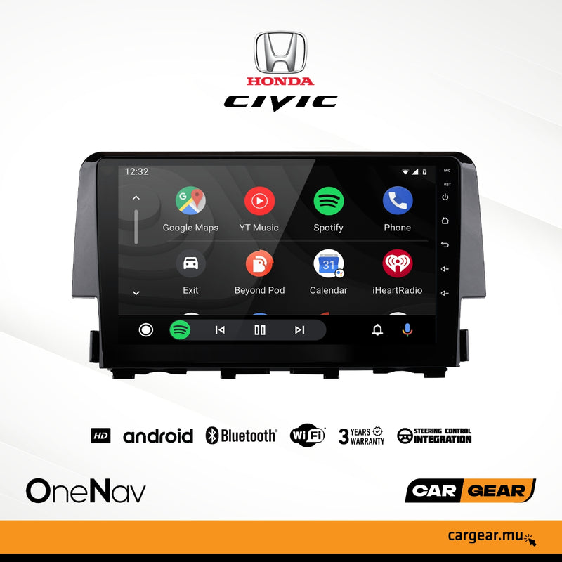 OneNav Android Multimedia for Honda Civic 2017+ (ref: ON321-1A10)