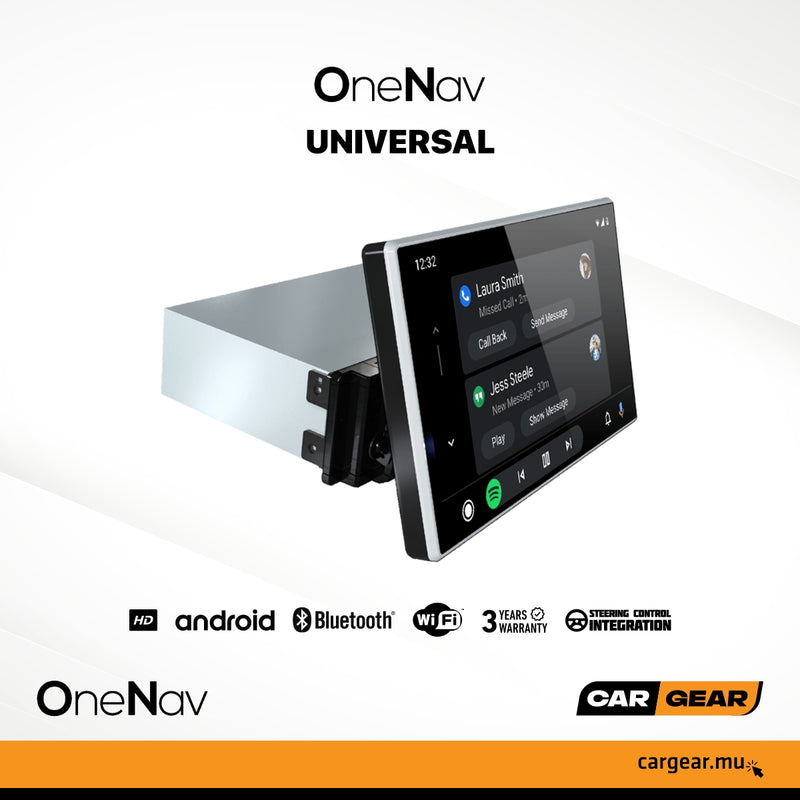 OneNav Android Multimedia Universal 10'' Screen 1 Din Chassis (ref: ON1609-A94)